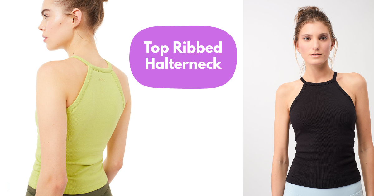 Tílko Ribbed Halterneck Tílko Ribbed Halterneck