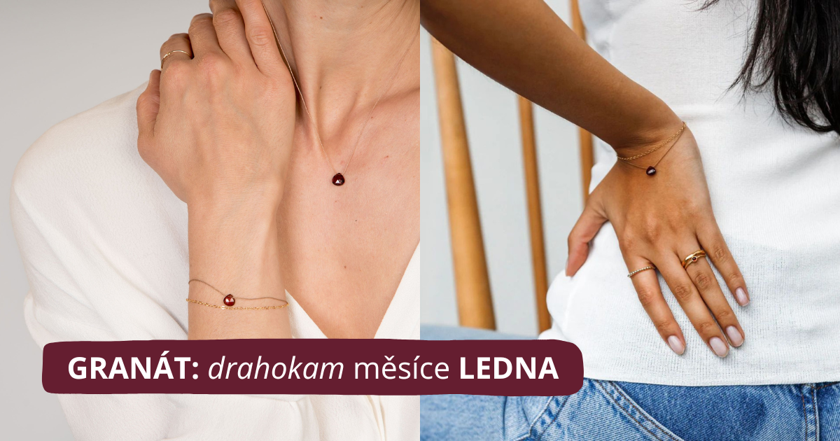 Kolekce šperků s granátem