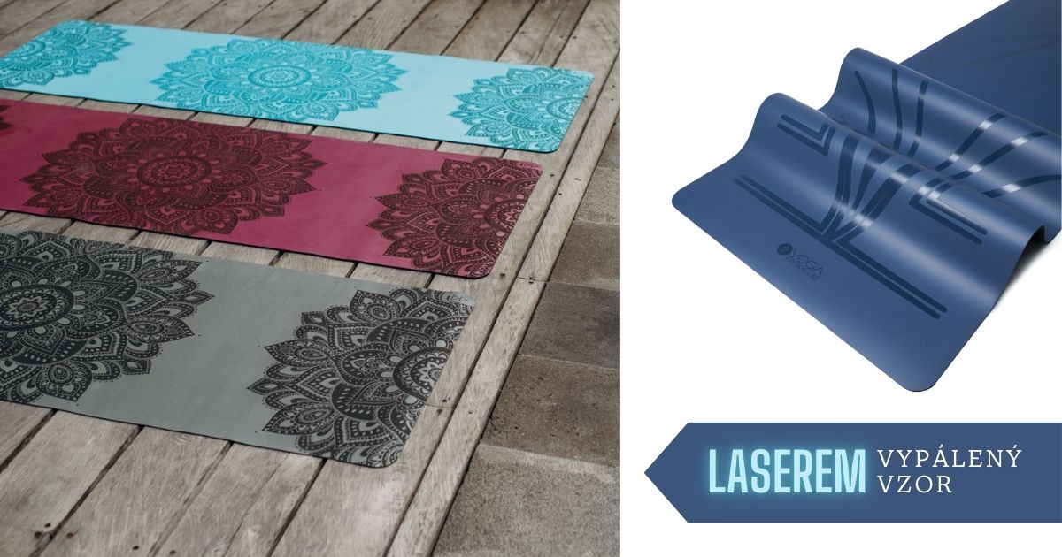 Podložky se vzorem vypáleným laserem - Yoga Design Lab Infinity