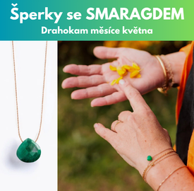 Květnové narozeninové šperky se smaragdem