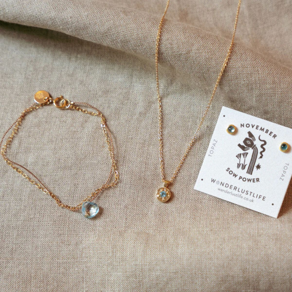 Kolekce šperků s topazem