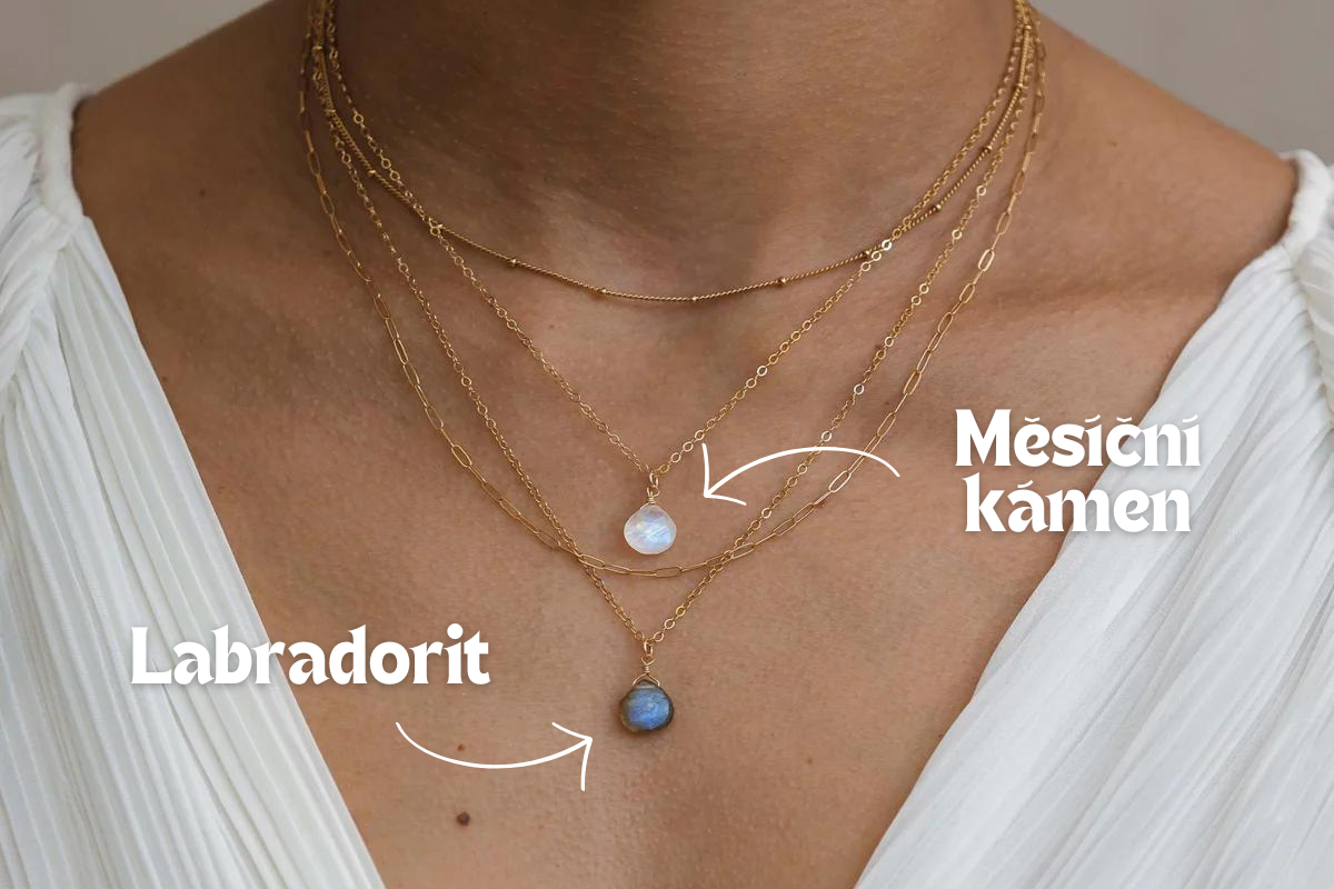 Labradorit vs. měsíční kámen