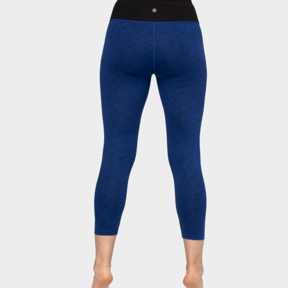 Dlouhé legíny Manduka Essential Cropped Legging New Moon Melange