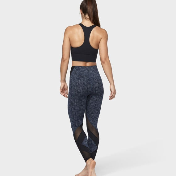 Dlouhé legíny Manduka Movement Mesh Legging Indigo Jacquard