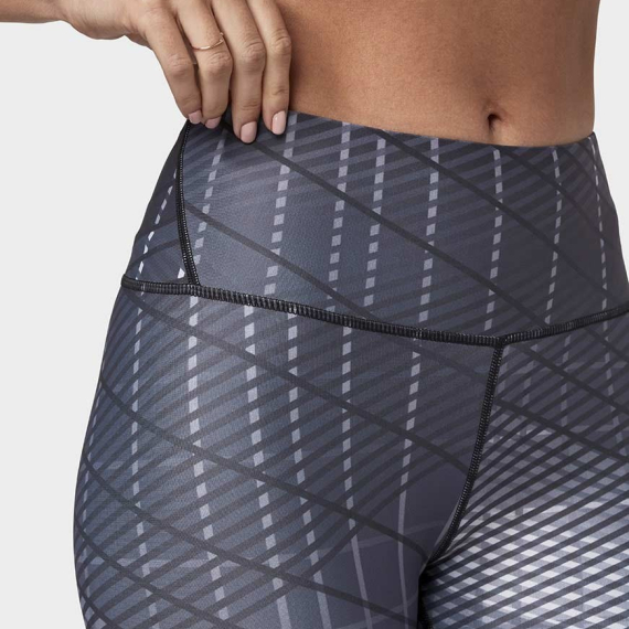 Dlouhé legíny Manduka Geo Checkered Legging Black Multi