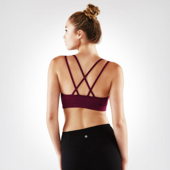 Sportovní podprsenka Manduka Cross Strap Bra Root