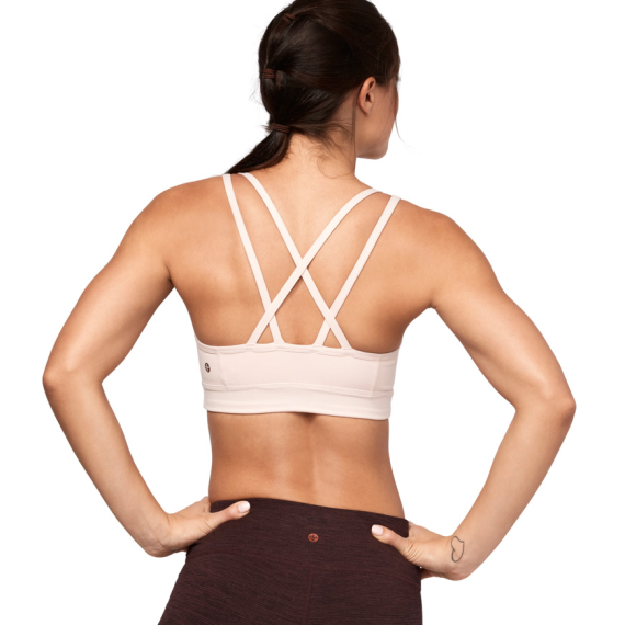 Sportovní podprsenka Manduka Cross Strap Bra Blush