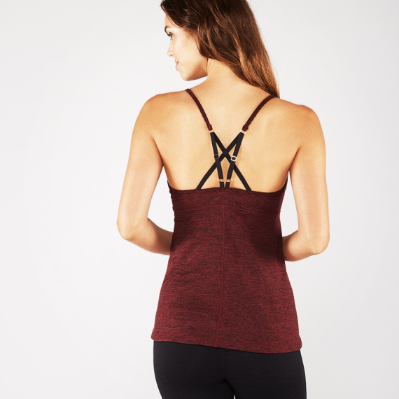 Tílko Manduka Pintuck Cami Ruby Heather