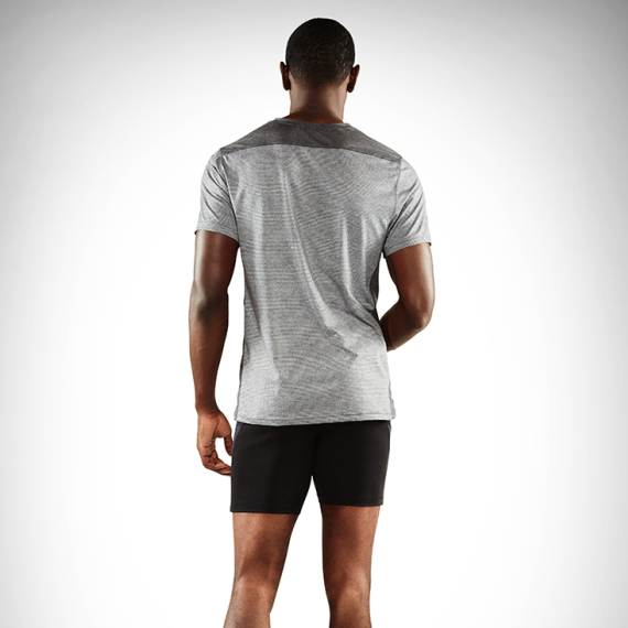 Triko Manduka Minimalist Tee Heather Grey Triko Manduka Minimalist Tee Heather Grey