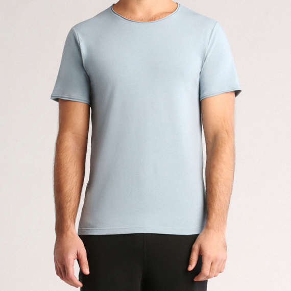 Triko Manduka Transcend Tee Steel Blue
