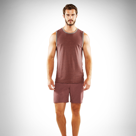 Tílko Manduka Transcend Stripe Tank Maka/Raisin