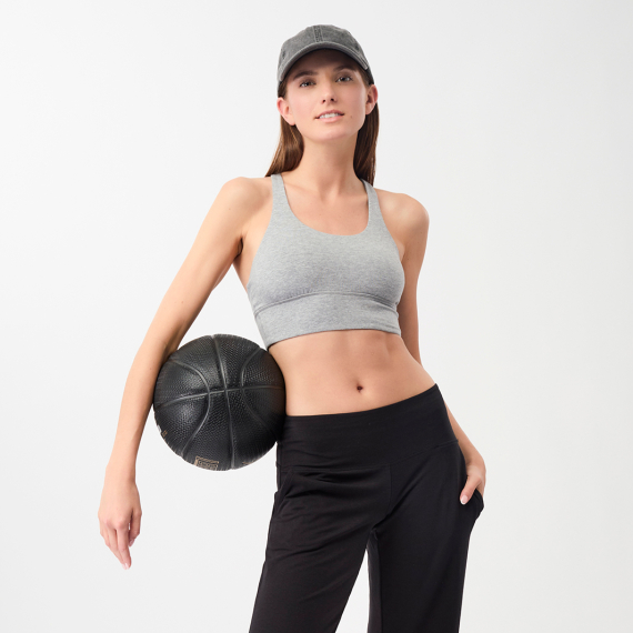 Sportovní podprsenka Mandala New Studio Bra Grey Melange