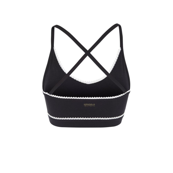 Sportovní podprsenka Mandala Bra with Ribbon Black