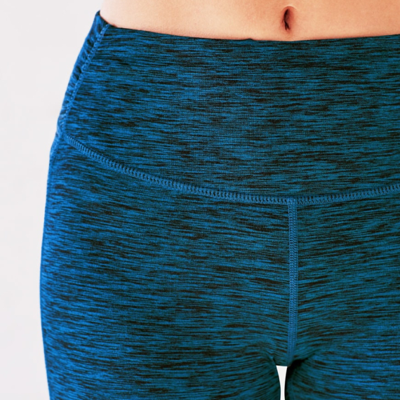 Dlouhé legíny Manduka Cross Back Crop Legging Maldive Melange