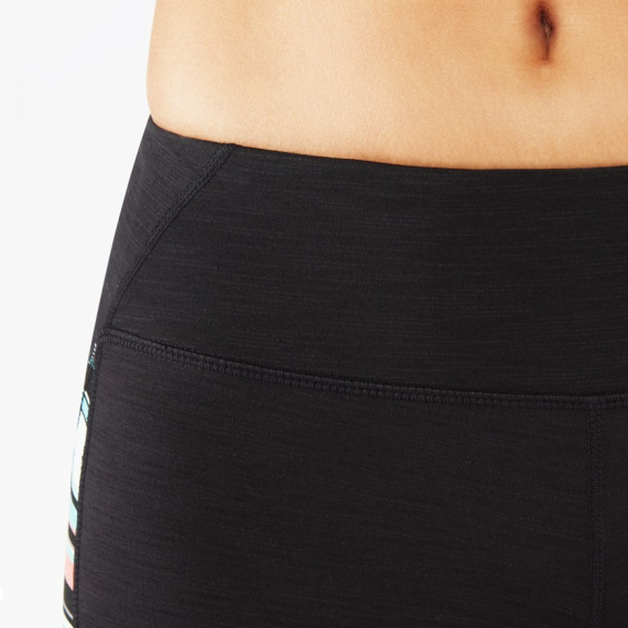 Tříčtvrteční legíny  Manduka Mesh Capri Black