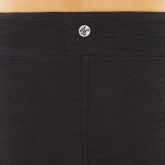 Tříčtvrteční legíny  Manduka Mesh Capri Black