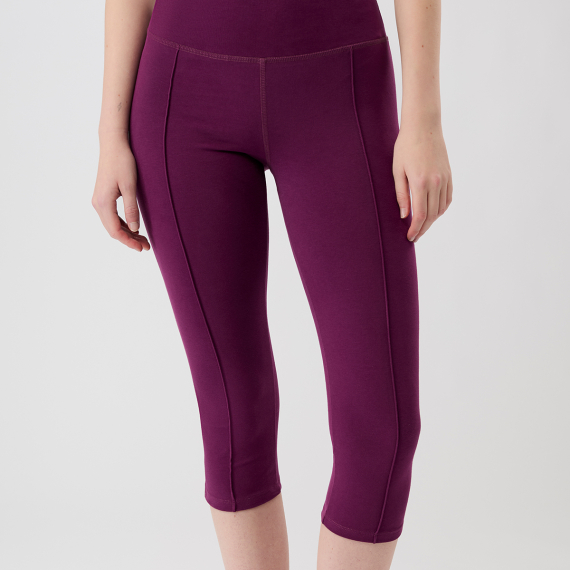 Tříčtvrteční legíny Mandala Capri Pants Black Plum