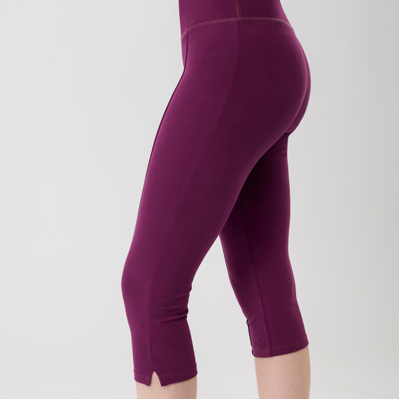 Tříčtvrteční legíny Mandala Capri Pants Black Plum