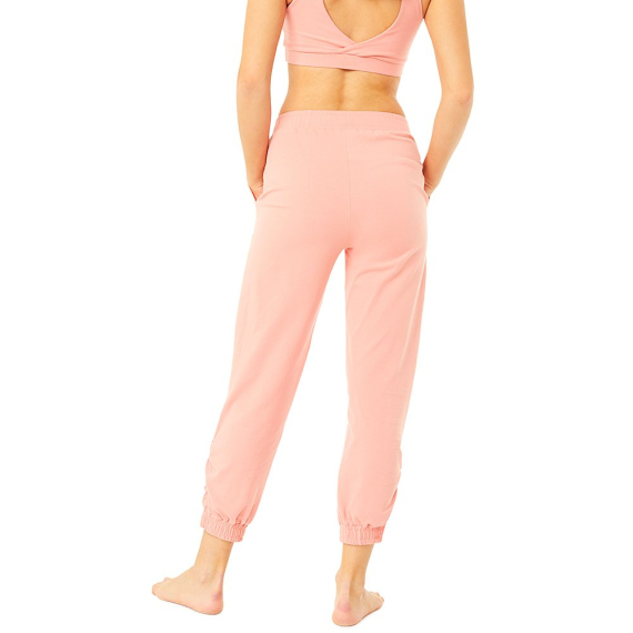 Kalhoty Mandala Ruffled Leg Jogger Peach