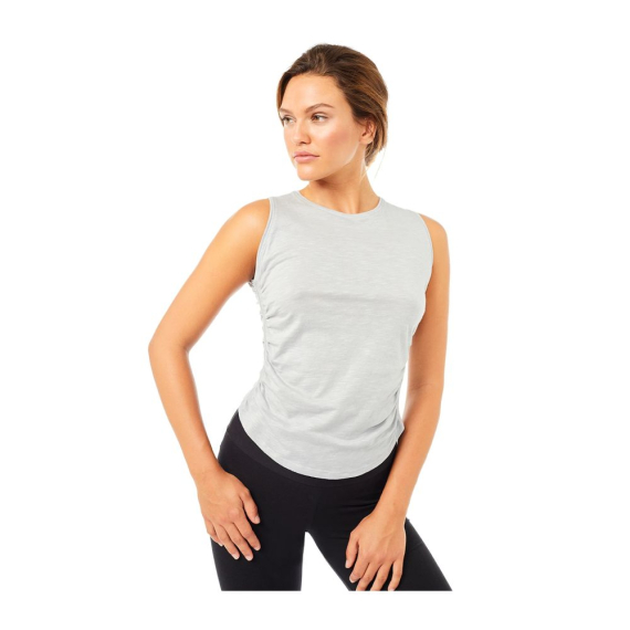 Tílko Mandala Side Ruffled Top Grey
