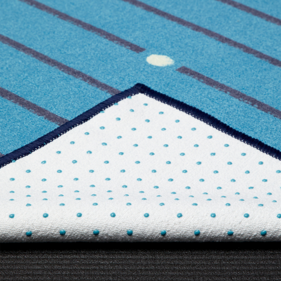 Velký ručník na jógu se silikonovými body Manduka Yogitoes+ Bio Stripe