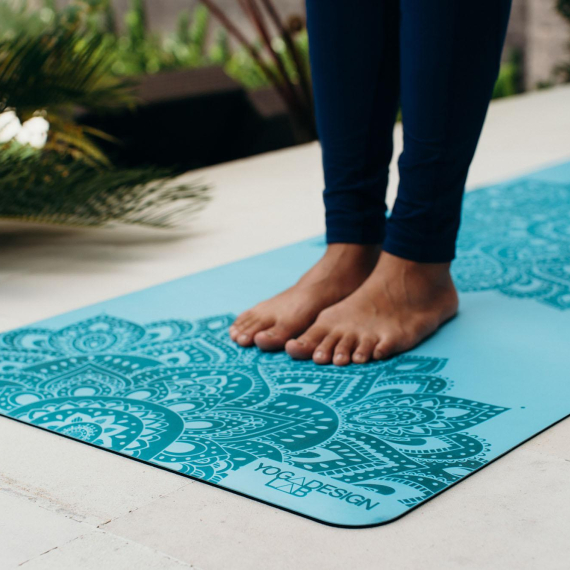Kaučuková jogamatka Yoga Design Lab Infinity Mat 3mm Mandala Aqua