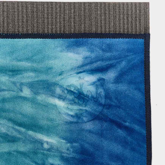 Malý jógový ručník Manduka eQua® Hand Towel Hand Dye Pacific Blue