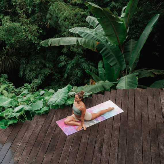 Cestovní designová jogamatka Yoga Design Lab Travel Mat 1,5 mm Tribeca Sand
