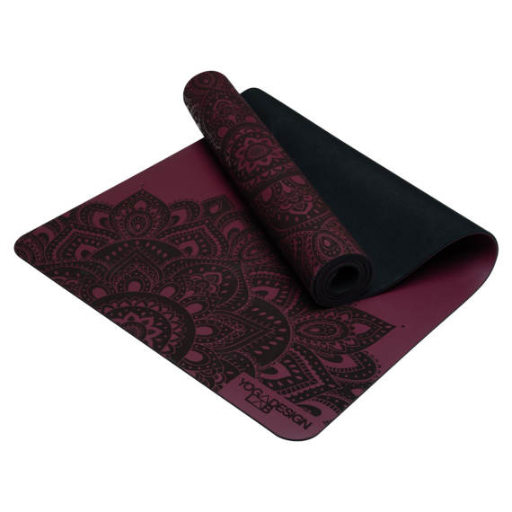 Kaučuková jogamatka Yoga Design Lab Infinity Mat 5mm Mandala Burgundy