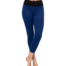 Dlouhé legíny Manduka Essential Cropped Legging New Moon Melange