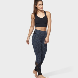 Dlouhé legíny Manduka Movement Mesh Legging Indigo Jacquard