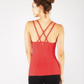 Tílko Manduka Cross Strap Cami Red