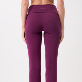 Kalhoty Mandala Roll Down Pants Black Plum