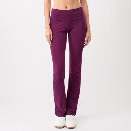 Kalhoty Mandala Roll Down Pants Black Plum