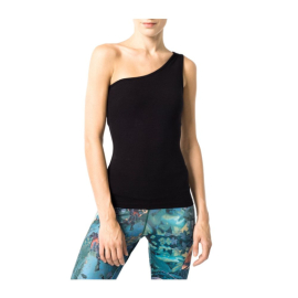 Top Mandala One Shoulder Top Grey Melange Top Mandala One Shoulder Top Grey Melange