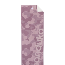 Velký ručník na jógu se silikonovými body Manduka Yogitoes+ Camo Elderberry