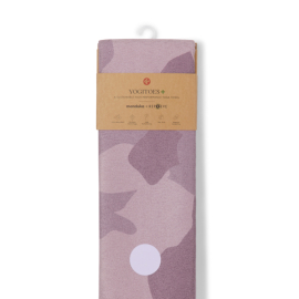 Ručník na jógu se silikonovými body Manduka Yogitoes+ - Camo Elderberry