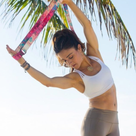 Pásek na jógu Yoga Design Lab Strap Tribeca Sand