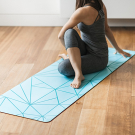 Kaučuková jogamatka Yoga Design Lab Infinity Mat 5mm Geo Aqua Kaučuková jogamatka Yoga Design Lab Infinity Mat 5mm Geo Aqua