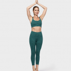 Dlouhé legíny Manduka Essential Cropped Legging Heather Emerald