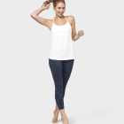 Dlouhé legíny Manduka Essential Cropped Legging Indigo Jacquard