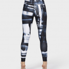 Dlouhé legíny Manduka Brush Paint Legging Blue Multi