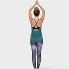 Dlouhé legíny Manduka Geo Checkered Legging Black Multi