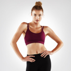 Sportovní podprsenka Manduka Cross Strap Bra Root