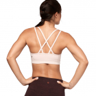 Sportovní podprsenka Manduka Cross Strap Bra Blush