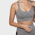 Sportovní podprsenka Manduka Cross Strap Bra Stone Melange