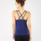 Tílko Manduka Cross Strap Cami Blueberry Heather