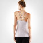 Tílko Manduka Cross Strap Cami Light Root Mini Stripe