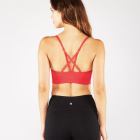 Sportovní podprsenka Manduka Pintuck Bra Red