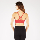 Sportovní podprsenka Manduka Pintuck Bra Red